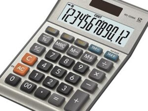 CASIO Tischrechner MS-120BM silber