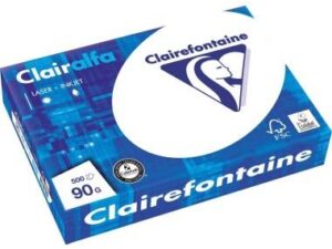 Multifunktionspapier Clairefontaine CLAIRalfa DIN A4 90g/m² hochweiß 500 Bl./Pack. CLAIREFONTAINE, 5er Pack