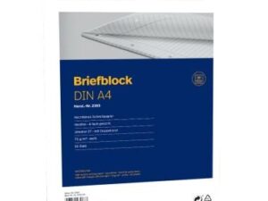 Soennecken Briefblock 2303 DIN A4 gelocht Lineatur27 liniert 50Blatt