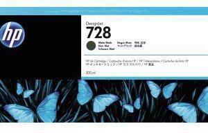 HP Tintenpatrone Nr.728 F9J68A HC 300ml schwarz