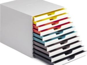 DURABLE Schubladenbox VARICOLOR MIX 10 763027 10Fächer grau/farbig
