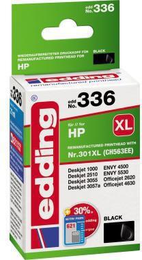 edding Tintenpatrone 18-336 HP No. 301XL (CH563EE) schwarz