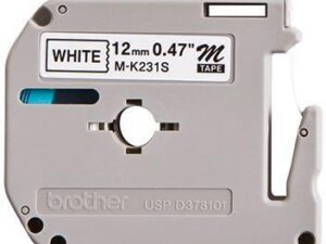 Brother Schriftband MK231SBZ laminiert 12mmx4m schwarz auf weiß
