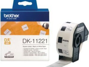 Brother EndlosetikettenrolleDK11221 23x23mm Papier quadrat. weiß