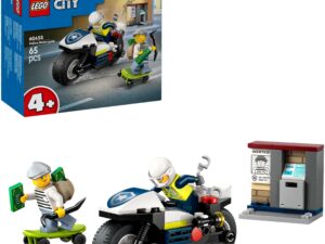 City Verfolgungsjagd mit dem Polizeimoto