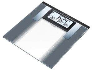 SANITAS Glas-Diagnosewaage SBG21 764.35 inklusive 2 x 3 Volt Batterie CR 2032