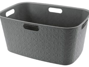 CURVER Wäschekorb Softex 45l dk.grau - 6 VPE