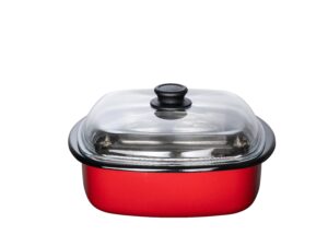 RIESS  Dampfgarer 28x28cm mGD 3t rot