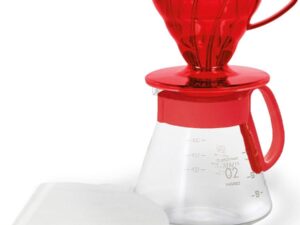 HARIO Kaffeefilter Glas Gr.02 rot