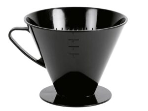 WÜLLNER & KAISER Kaffeehandfilter 1x6 mit 2 Löchern schwarz - VPE: 4