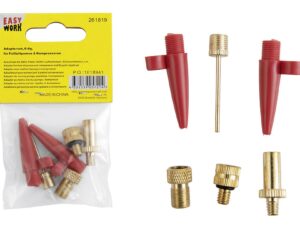 EASY WORK Adapterset für Fußluftpumen 6-teilig