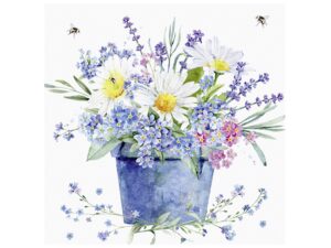TI-FLAIR Serviette 33x33cm Blumentopf - 12 VPE