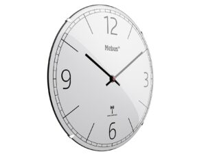 MEBUS MEB Funkwanduhr Ø30cm hellgrau