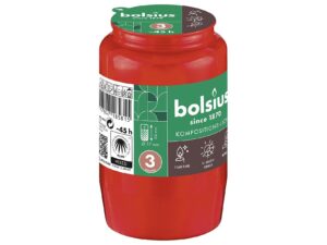 BOLSIUS BOLSIUS Kompolicht Nr.3 rot - 20 VPE