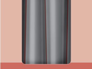 BOLSIUS  Spitzkerze 24,5x2,4cm grau 4St - 8 VPE