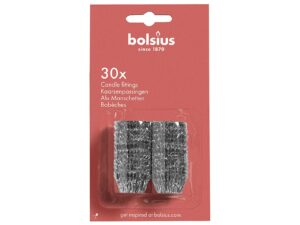 BOLSIUS Alu Manschette silber 30St - 24 VPE