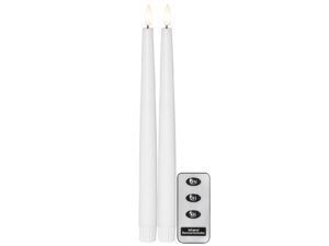 STAR TRADING Kerze LED 2,1x28,5cm weiß 2SZ