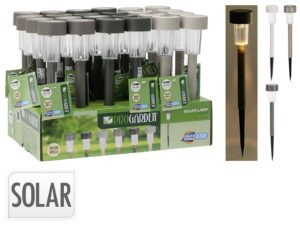 Solarstecker 16x1,8cm sort - 24 VPE