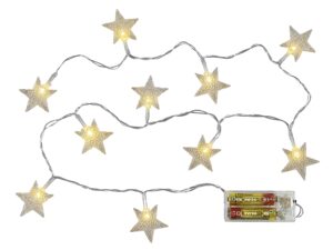 Lichterkette Sterne 10 LED 1m - 24 VPE