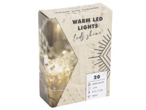 Drahtlichterkette 20LED - 24 VPE
