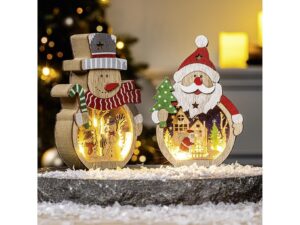 HI HI LED Holzfigur 11x3,5x5,8 s. - 6 VPE