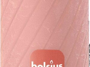 BOLSIUS Stumpe Rustik TR 130/68mm rosa - 4 VPE