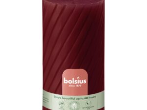 BOLSIUS  Stumpe Rustik TR 130/68mm rot - 4 VPE