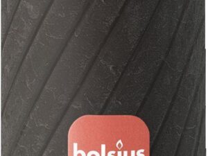 BOLSIUS Stumpe Rustik TR 130/68mm grau - 4 VPE