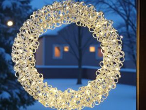 F-H-S Silberkranz LED 30x8x30cm