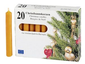 Baumkerze 9,6cm Ø1,2cm natur 20 Pack