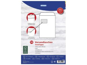 Versandtaschen C4 m.F. ws 10St - VPE: 10