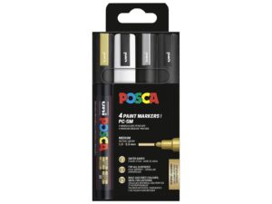 UNIBALL  Marker POSCA PC-5M SWGS 4SZ - 12 VPE