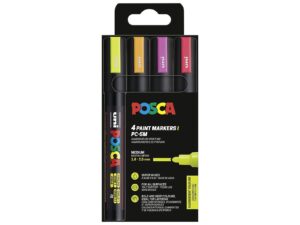 UNIBALL Marker POSCA PC-5M Neon 4SZ - 12 VPE