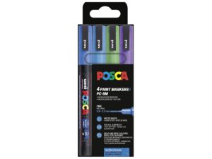 UNIBALL Marker POSCA PC-3M Glit co 4SZ - 12 VPE
