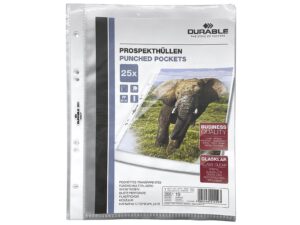 DURABLE Prospekthülle A5 glasklar 25St - 4 VPE
