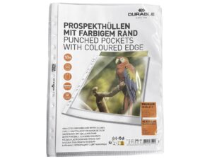 DURABLE  Prospekthülle A4 Rand ws 10St - 10 VPE