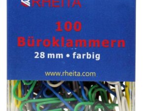 Büroklammern 28mm sort 100St - 10 VPE