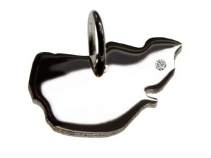 Pellworm Anhänger mit Brillant 0,015ct am Wunschort 925 Silber