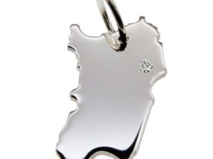 Sardinien Anhänger mit Brillant 0,015ct am Wunschort 925 Silber