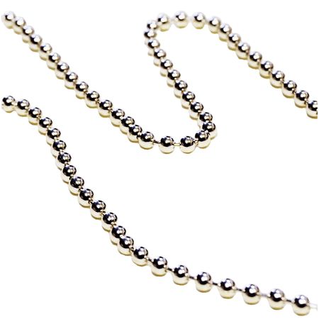Kugelkette 2,5mm - 925 Silber - Karabiner-Verschluss - 70cm – Bild 3