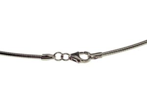 Halsreif Omega 1,2mm - 45cm - 333 Weißgold