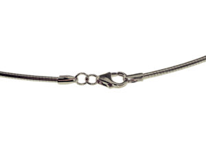 Halsreif Omega 1,5mm - 45cm - 333 Weißgold
