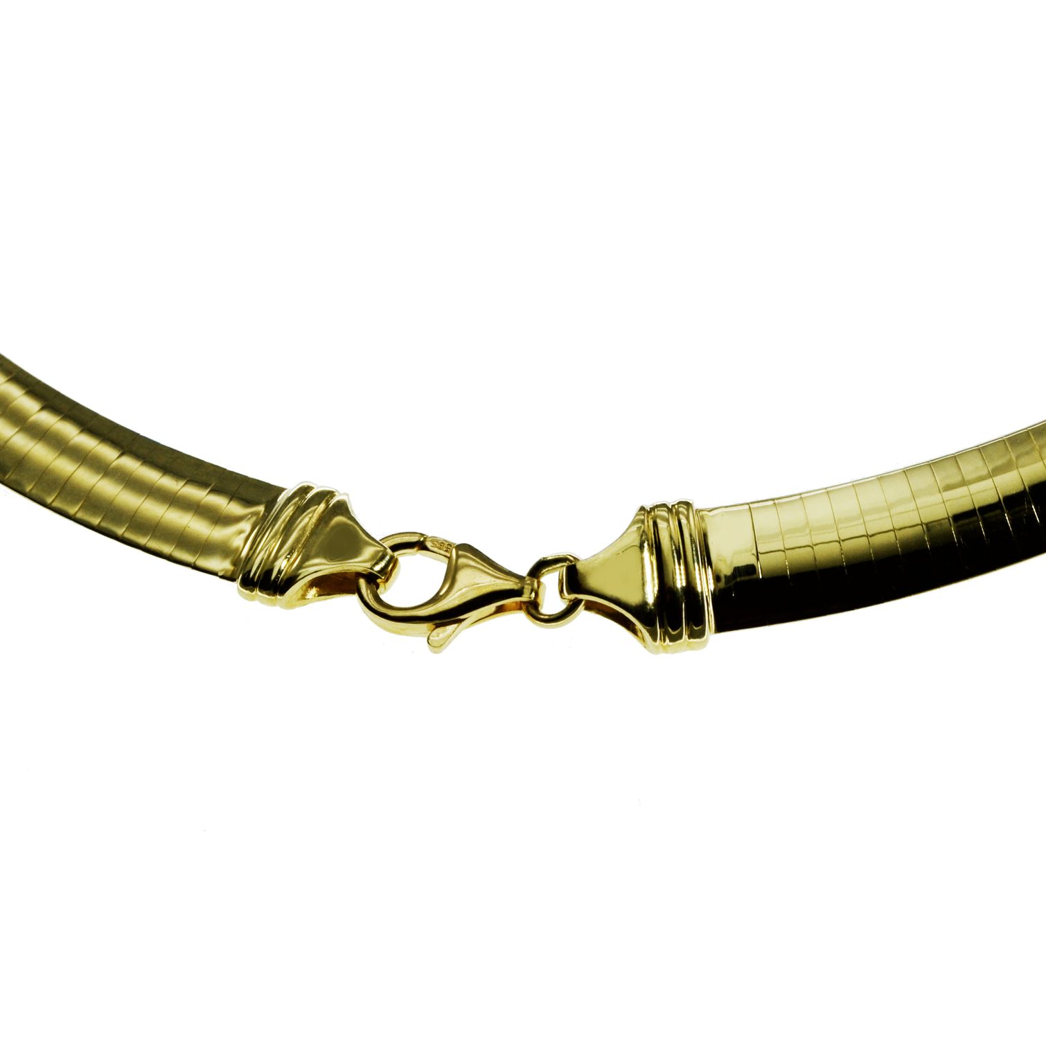Halsreif Omega 2,5mm flach - 42cm - Wendeomega – Bild 3