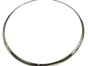 Halsreif Omega 6mm flach - 42cm 585 Weissgold