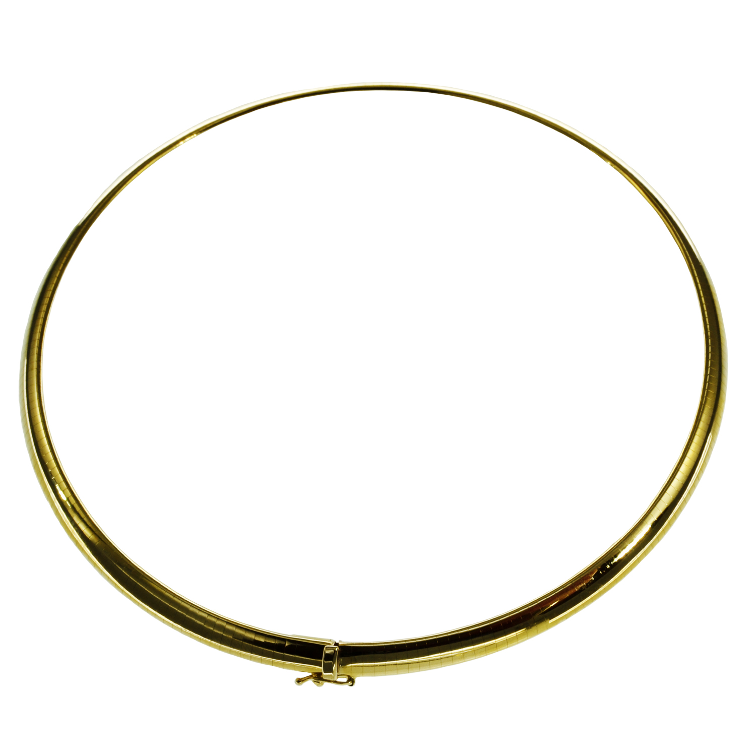 Halsreif Omega 3mm flach - 45cm 585 Gelbgold