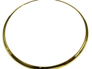 Halsreif Omega 3mm flach - 42cm 750 Gelbgold