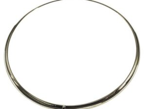Halsreif Omega 3mm flach - 50cm 750 Weissgold