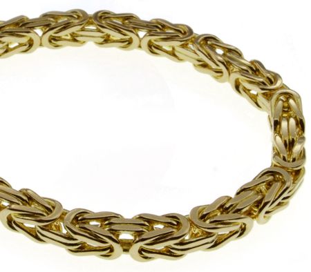 4mm Königskette 60cm - 750 Gold Gelbgold – Bild 3