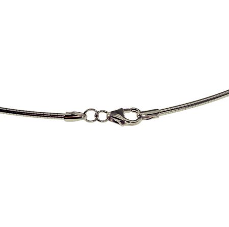 Halsreif Omega 1,5mm - 42cm - 750 Weißgold