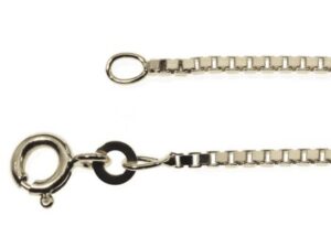 Halskette Venezia 0,9mm - 50cm - 585 Weißgold